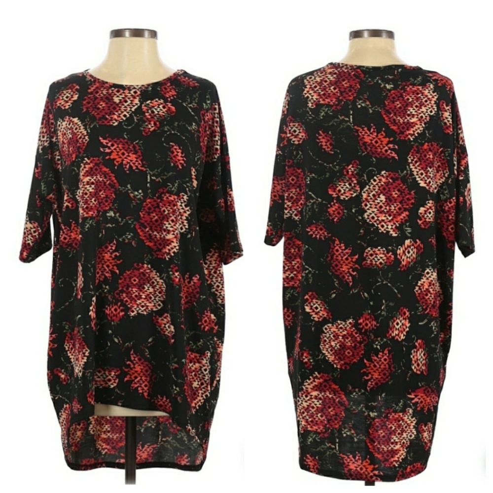 LuLaRoe Pixelated Rose Print Irma
